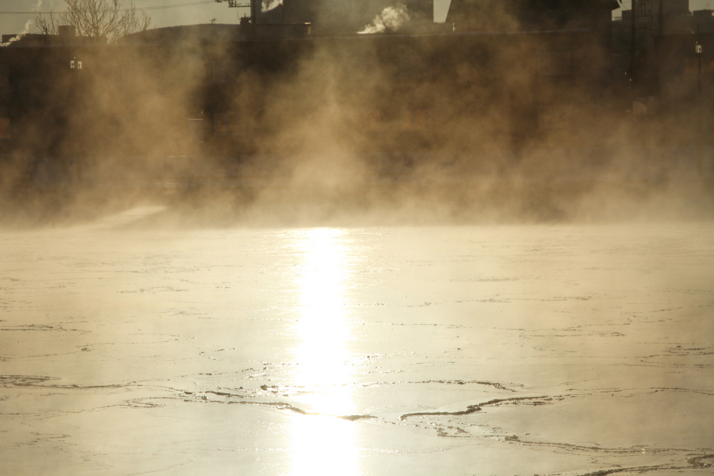 Winter’s magical steam mist and diamond dust