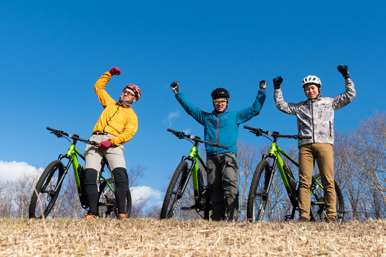 A mountain bike experience which even beginners can enjoy with electric assist!<br>Let’s enjoy the slope in fresh green season!